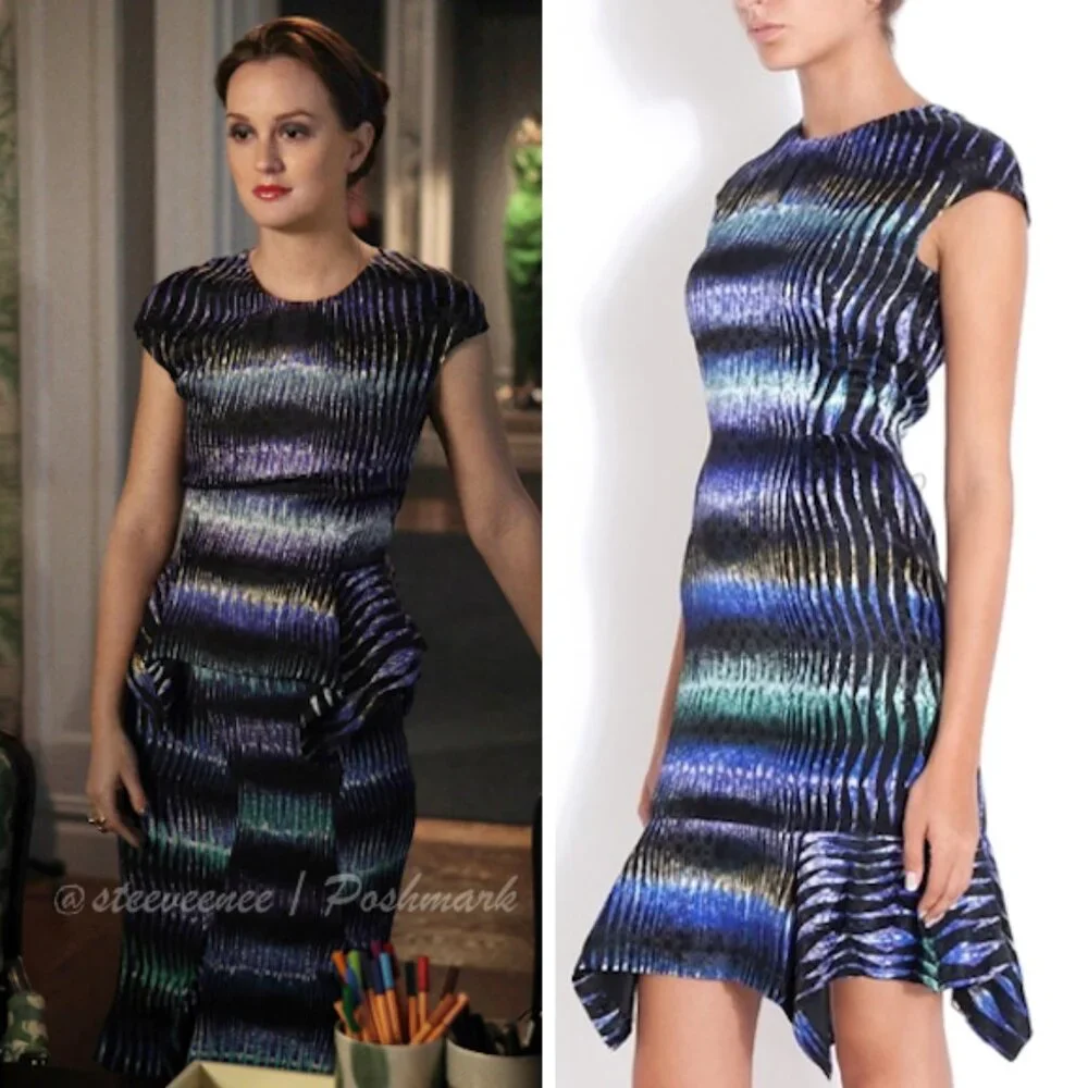 Peter Pilotto Digitally Printed Silk Dress ALT ASO Blair Waldorf